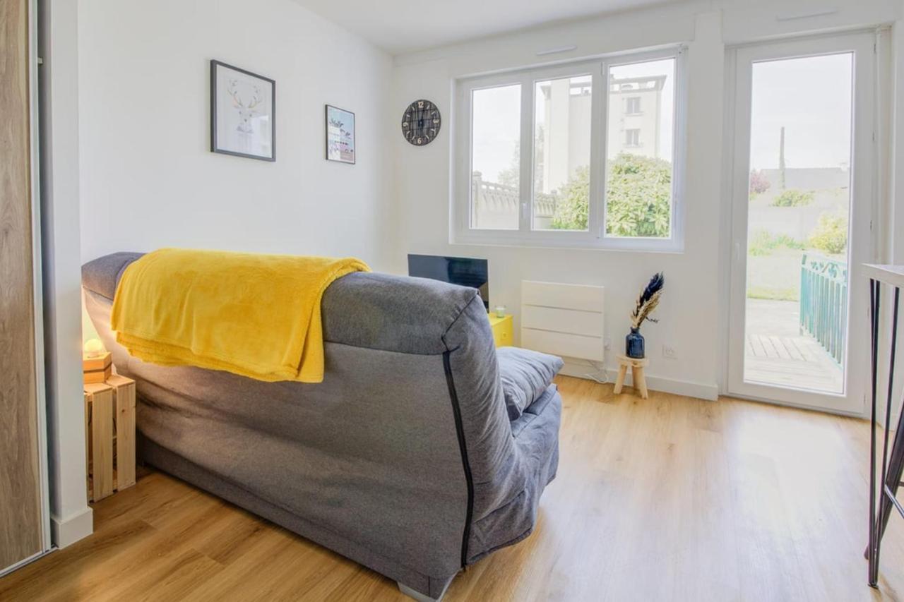 Apartament Le Yellow, Studio Renove, Tout Confort, Jardin Saint-Jacques-de-la-Lande Zewnętrze zdjęcie